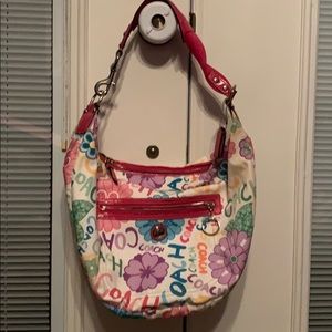 Authentic Coach poppy hobo bag and wristlet